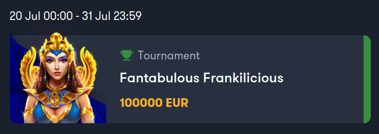 Frank Casino Players Can Join Booongo's New EUR60K Tournament